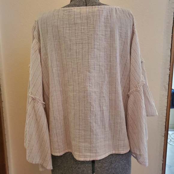 Light pink striped hippie shirt - Picture 5 of 5